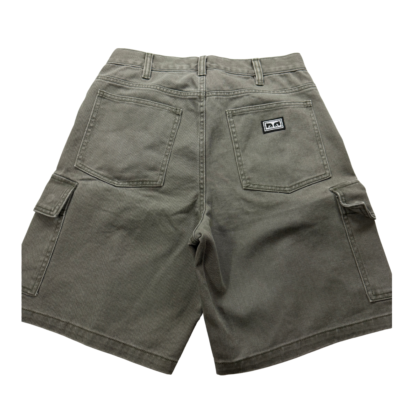 OBEY BIGWIG BAGGY DENIM CARGO SHORT