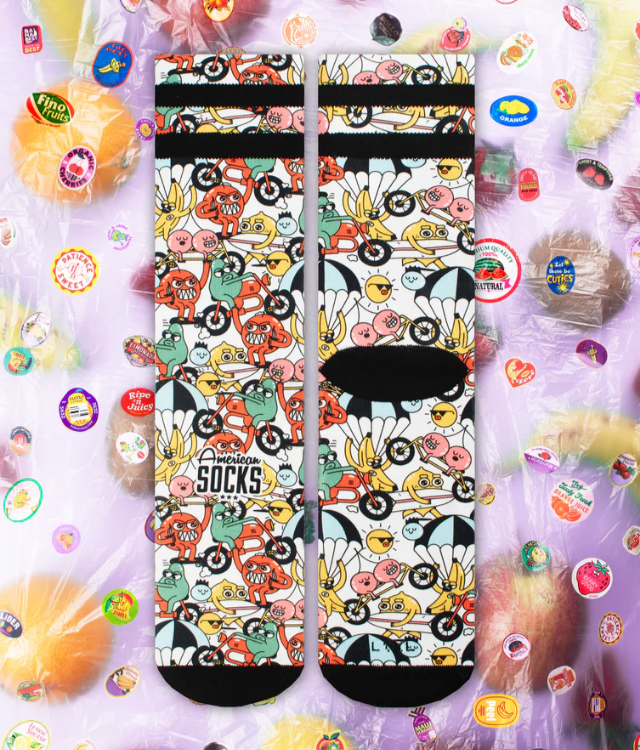 AMERICAN SOCKS FRUIT PARADE MID-HIGH