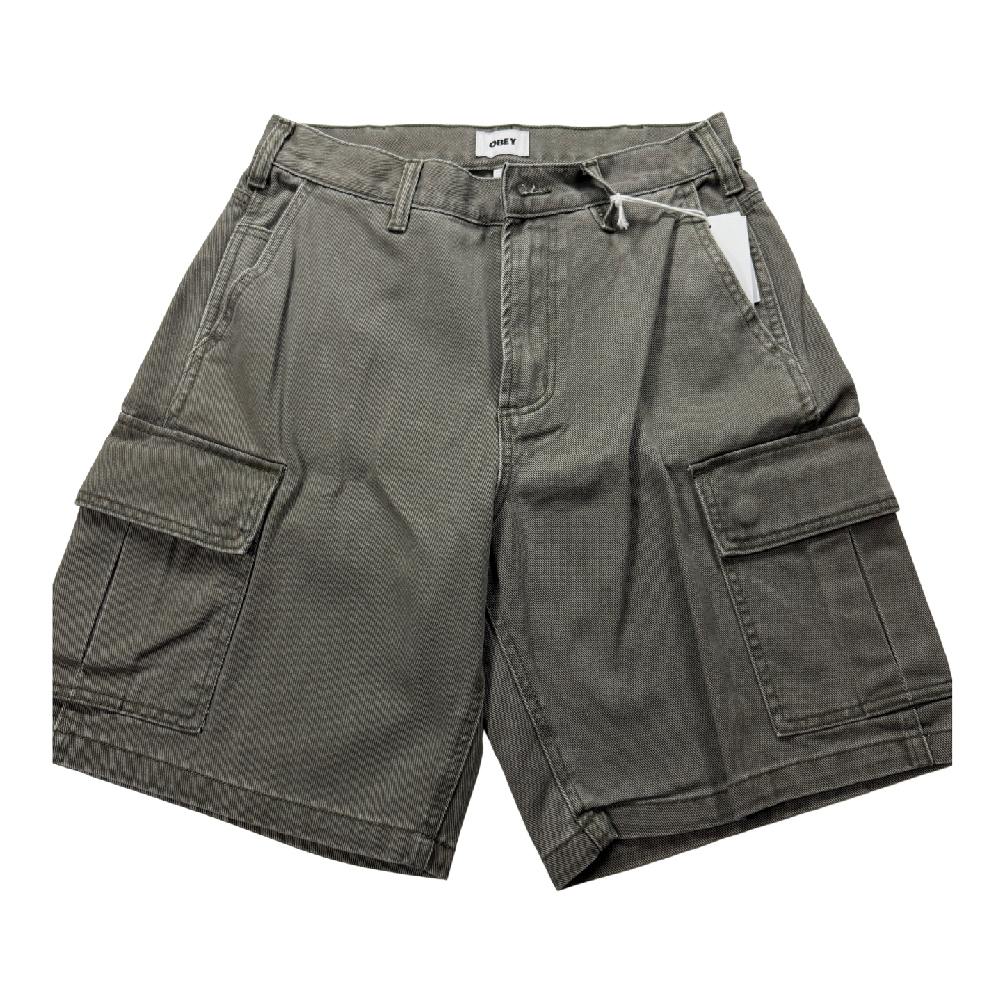 OBEY BIGWIG BAGGY DENIM CARGO SHORT