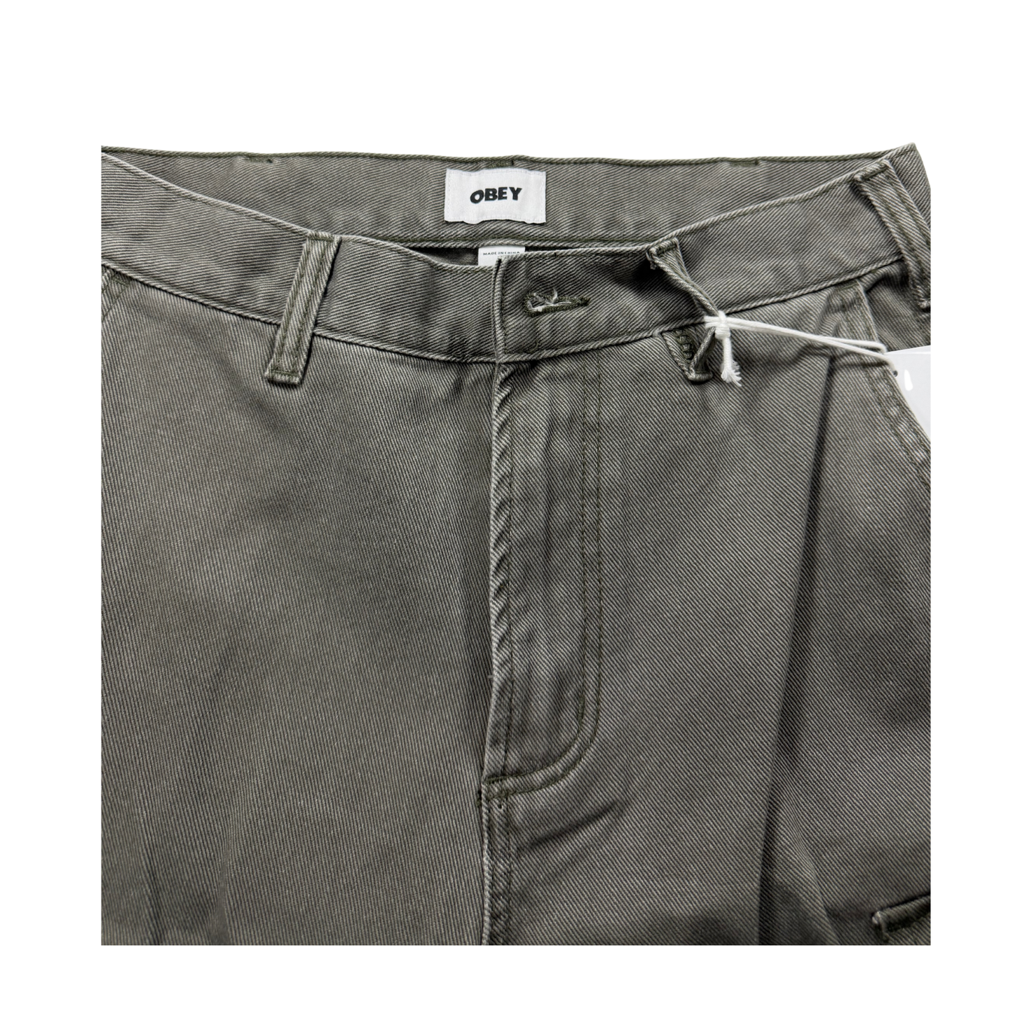 OBEY BIGWIG BAGGY DENIM CARGO SHORT