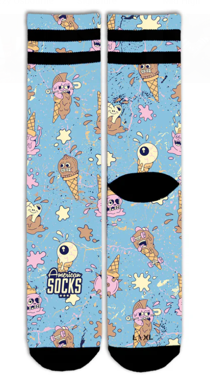 AMERICAN SOCKS BRAIN FREEZE MID-HIGH