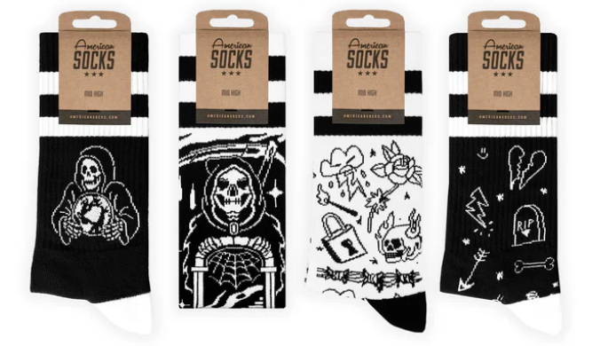 AMERICAN SOCKS THE SKULL MID HIGH - GIFTBOX