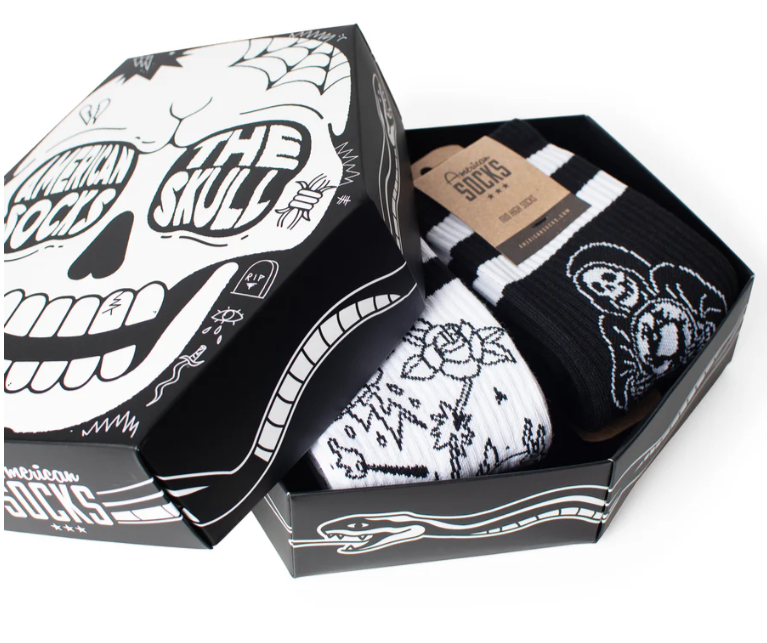 AMERICAN SOCKS THE SKULL MID HIGH - GIFTBOX