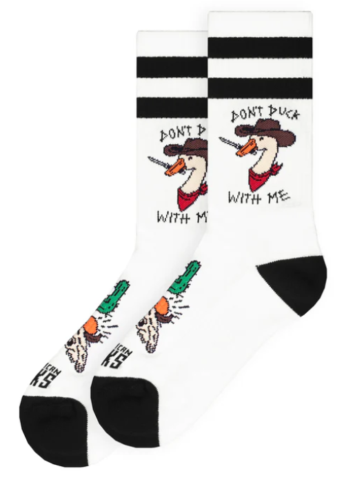AMERICAN SOCKS DON'T DUCK WITH ME OS MID-HIGH