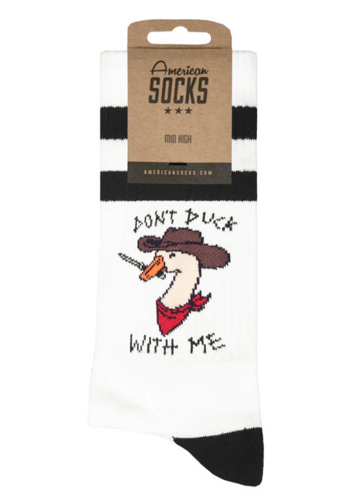 AMERICAN SOCKS DON'T DUCK WITH ME OS MID-HIGH
