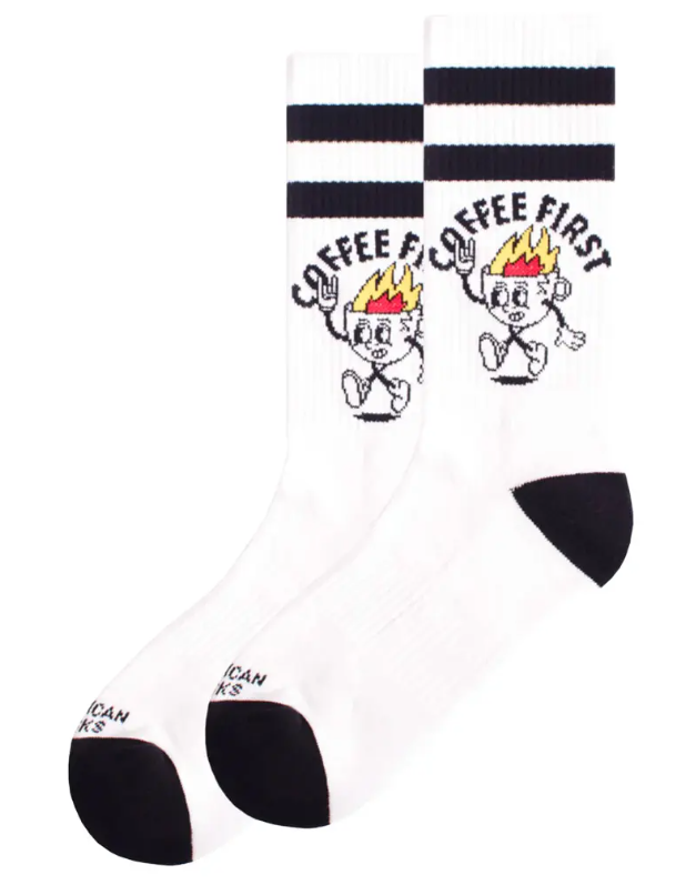 AMERICAN SOCKS COFFEE FIRST MID-HIGH