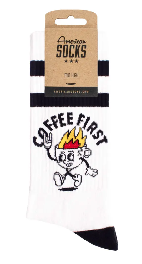 AMERICAN SOCKS COFFEE FIRST MID-HIGH